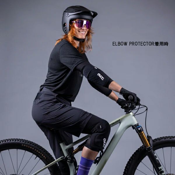evoc プロテクター Lブラック　肘・膝セット evoc KNEE PROTECTOR LS FLEX LITE/イーボック ニープロテクター LS